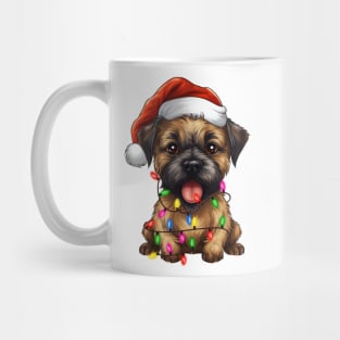 Christmas Border Terrier Mug